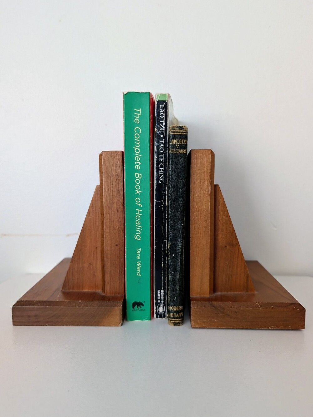 Vintage Wooden Bookends
